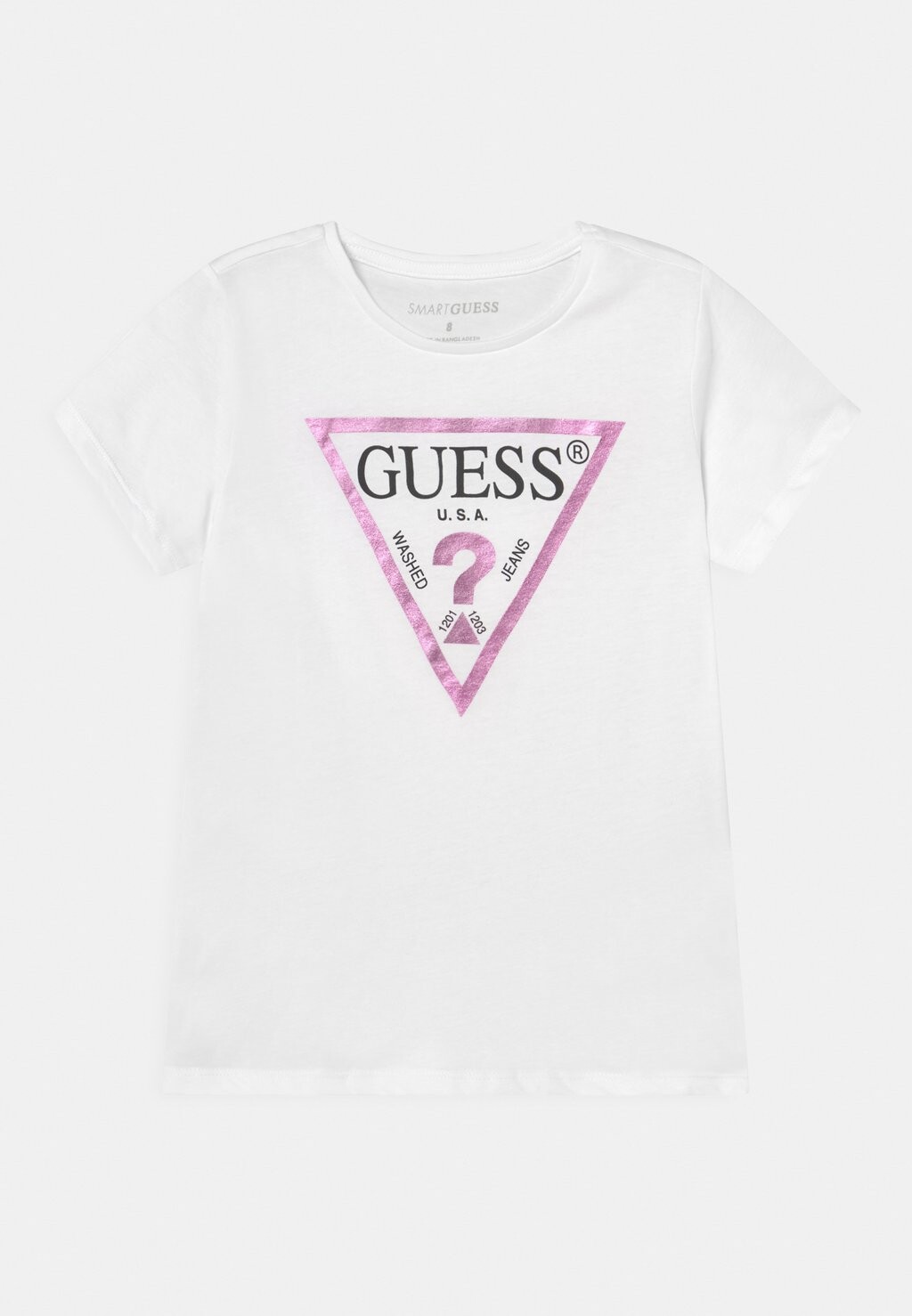 Футболка с принтом Junior Core Guess, цвет true white