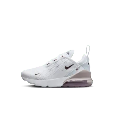 

Кроссовки Nike Air Max 270, цвет White/Platinum Violet/Burgundy Crush