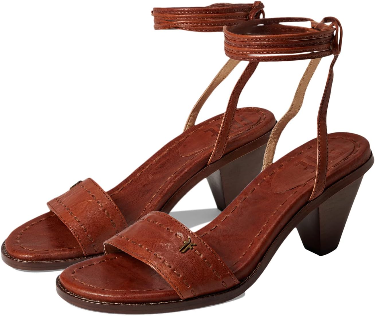 

Босоножки Estelle Ankle Tie Frye, цвет Cognac