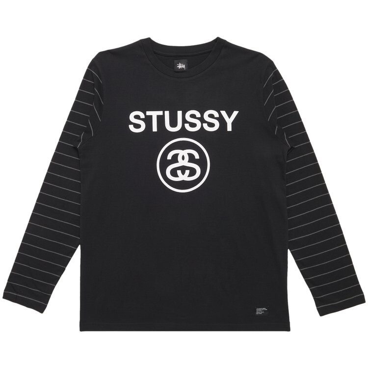

Лонгслив Stussy Link Crew 'Black', черный