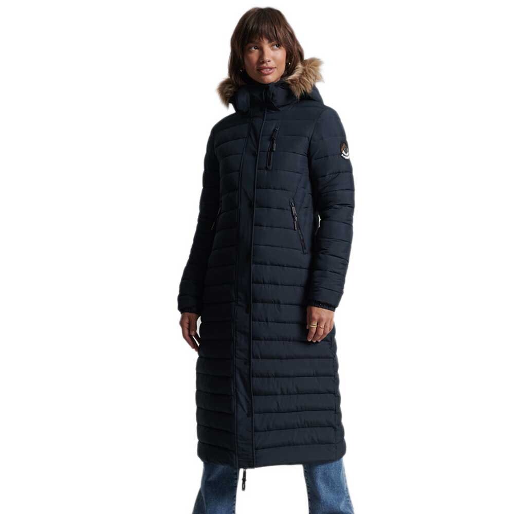 

Куртка Superdry Super Long Line Fuji, синий