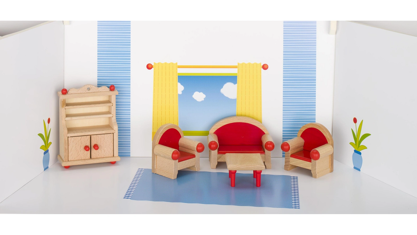 Goki Кукла, мебель для гостиной цена и фото