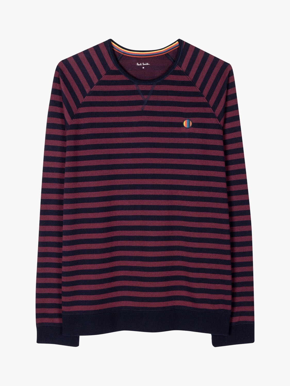 

Пижамный топ с длинными рукавами в полоску Dale Paul Smith, темно-синий/бордовый