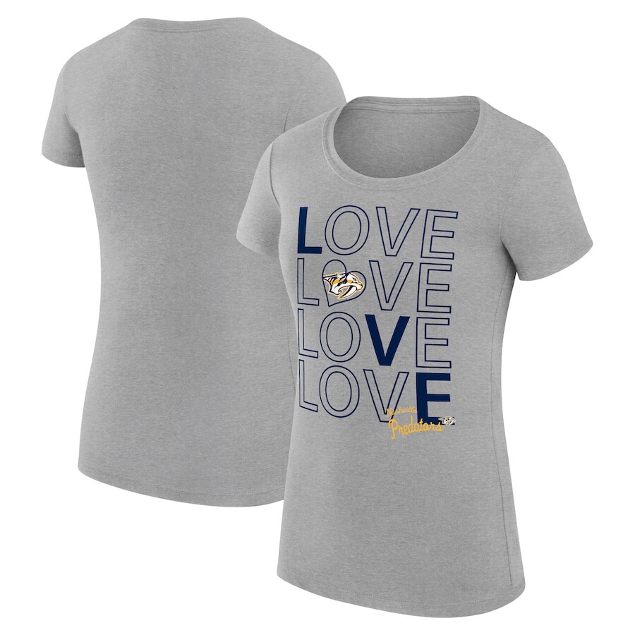 

Футболка с коротким рукавом G-III 4Her by Carl Banks Nashville Predators, серый