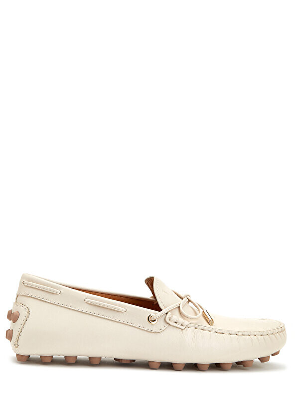 

Белые женские кожаные лоферы Tod's, Белый