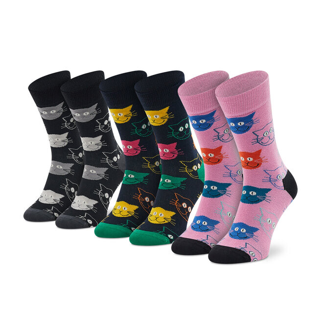 Носки Happy Socks, 3 шт, черная роза