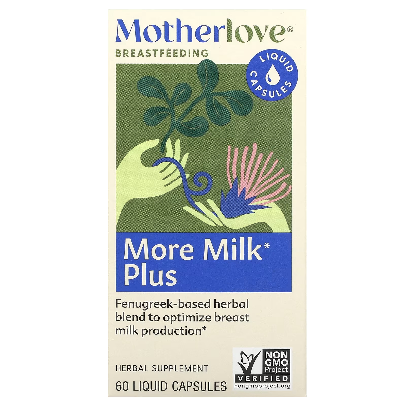 Motherlove Грудное вскармливание More Milk Plus, 60 капсул с жидкостью motherlove специальная смесь more milk 120 капсул с жидкостью