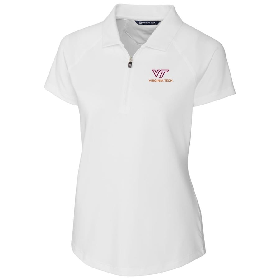 

Поло с коротким рукавом Cutter & Buck Virginia Tech Hokies, белый