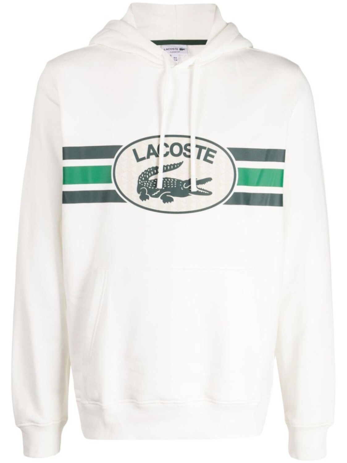 

Lacoste худи с кулиской и логотипом, белый