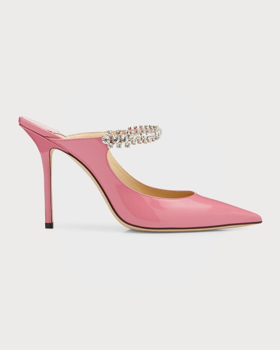 

Патентованные мюли Bing с ремешком из кристаллов Jimmy Choo