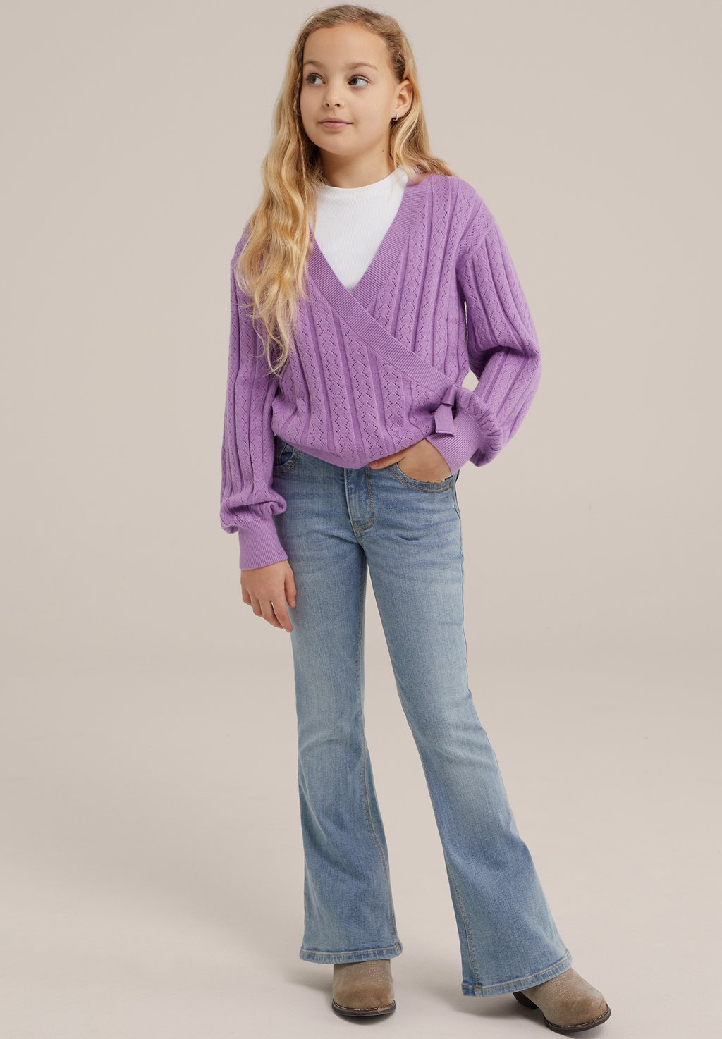 Кардиган WE Fashion, цвет violet