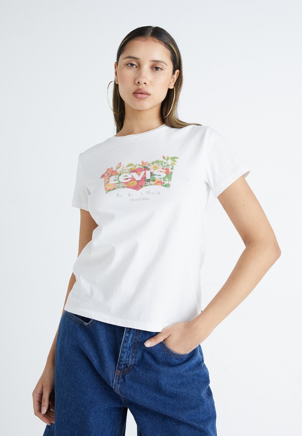 

Футболка с принтом THE PERFECT TEE Levi's, белый