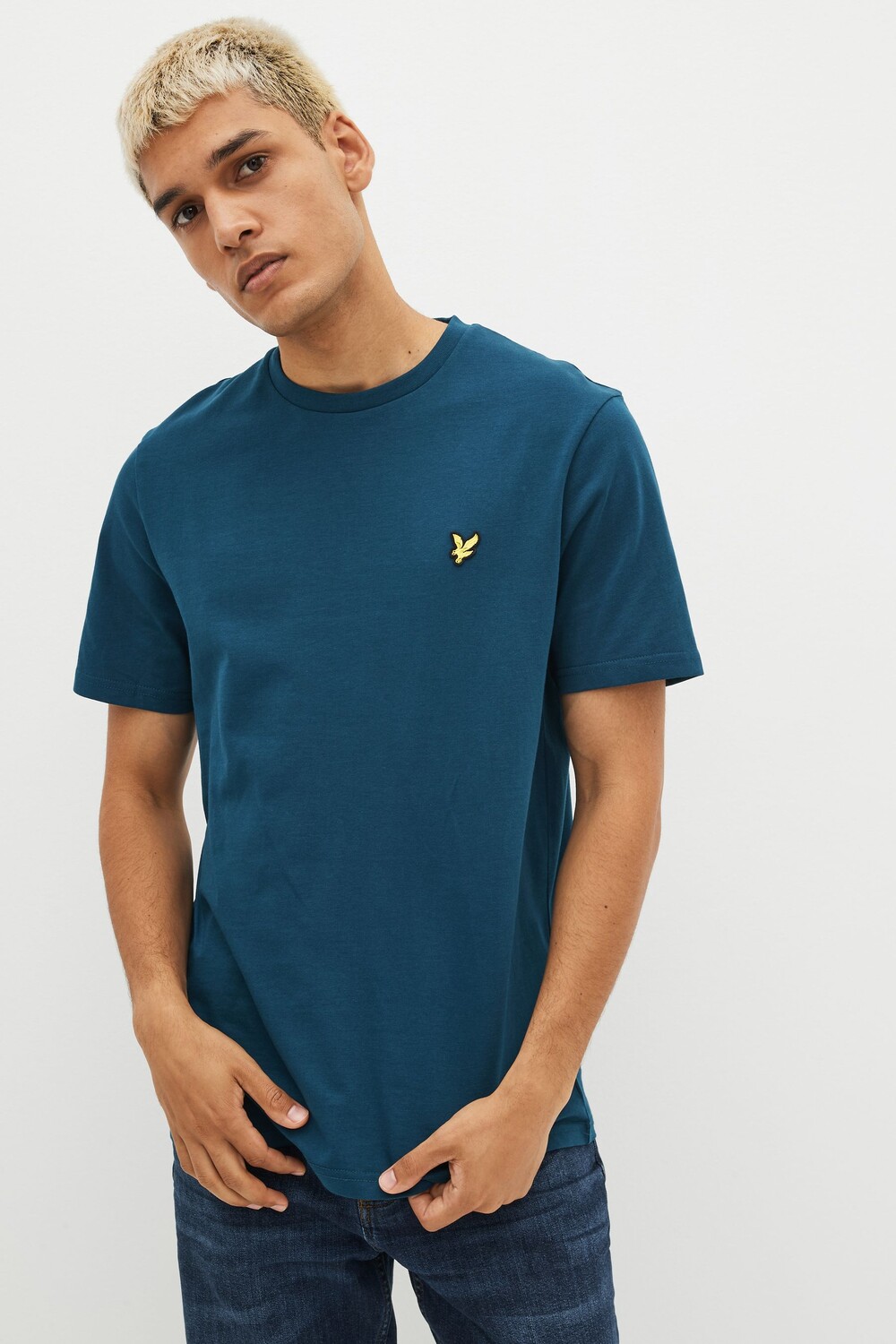 

Трикотажная футболка с круглым вырезом Lyle & Scott, синий