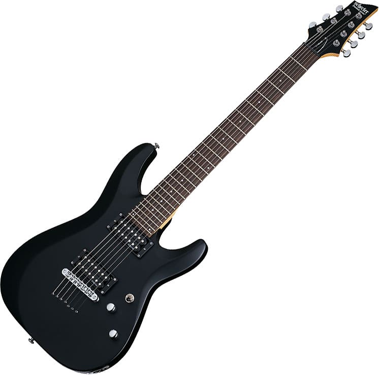 Электрогитара Schecter C-7 Deluxe Electric Guitar Satin Black цена и фото