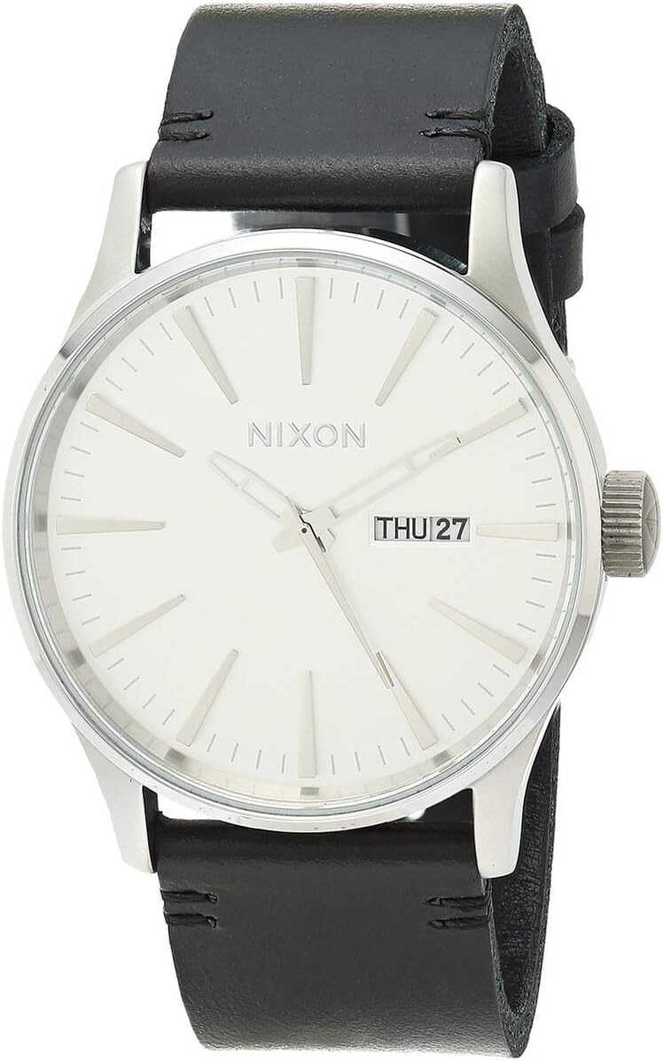 

Часы Sentry Leather Nixon, цвет All Silver/Black