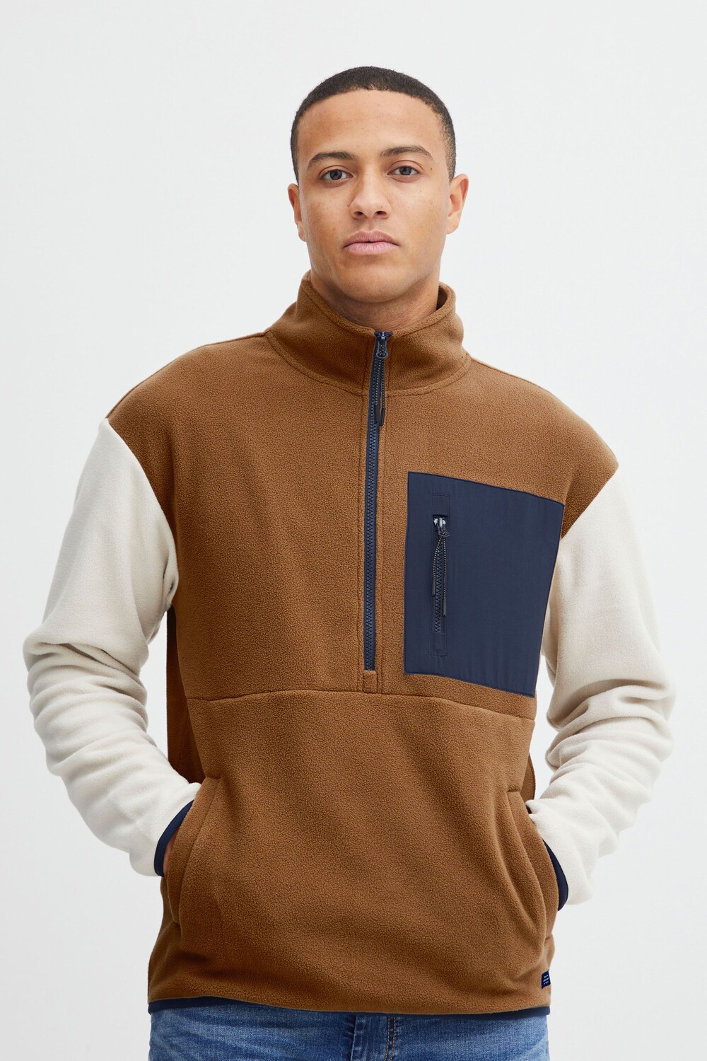 

Пуловер BLEND Troyer BHSweatshirt 20715052, коричневый