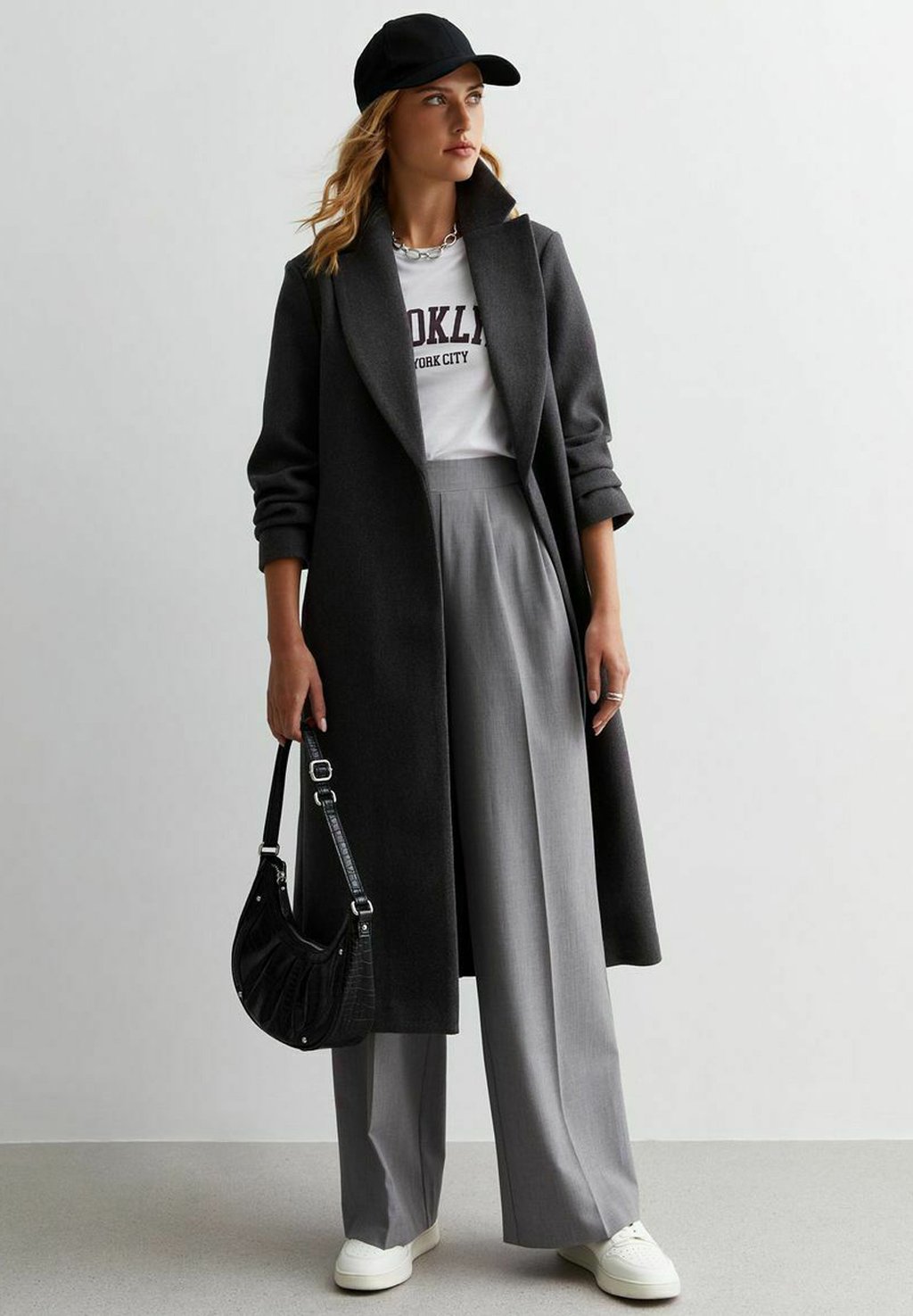 Классическое пальто New Look, серый