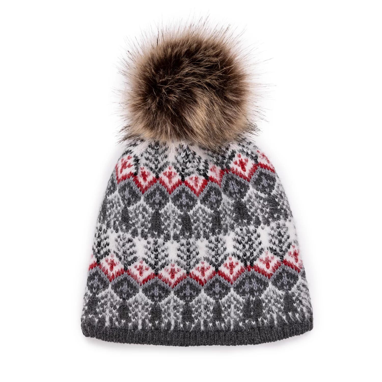 

Женская шапка-бини MUK LUKS Fair Isle с помпоном MUK LUKS
