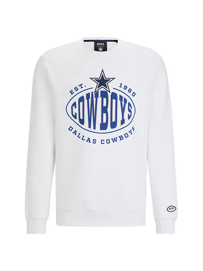

Толстовка из хлопковой смеси BOSS x NFL с совместным брендингом Boss, белый