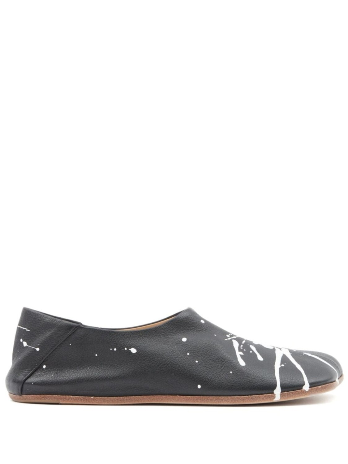 

MM6 Maison Margiela слиперы Anatomic с эффектом разбрызганной краски, черный