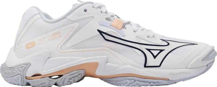 

Кроссовки Wmns Wave Lightning Z8 'White Navy Peach Parfait', белый