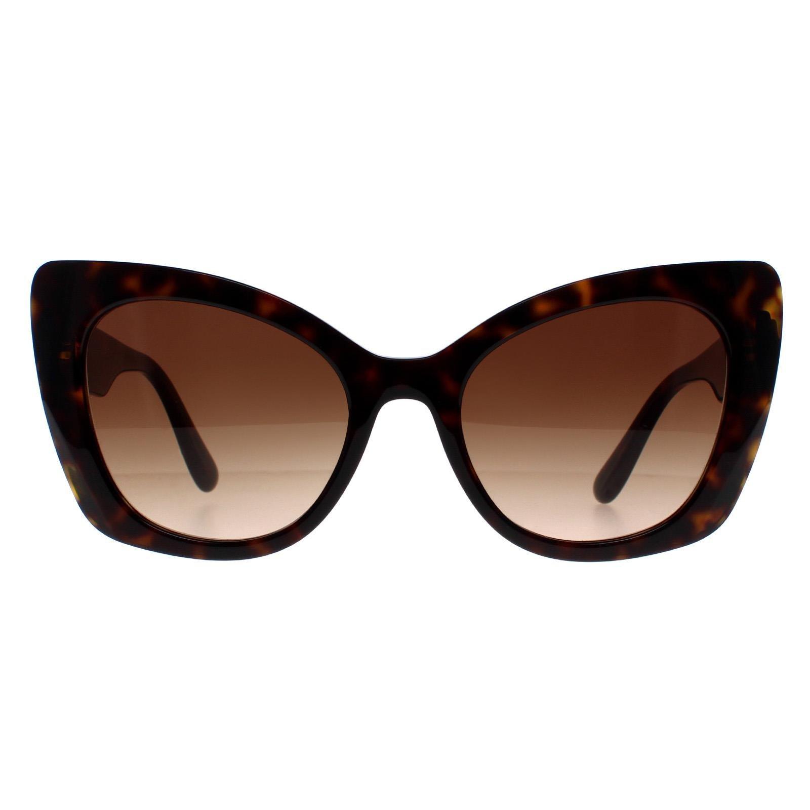 brand design luxury cat eye polarized sunglasses for women fashion classic ladies gradient polaroid gradient sun glasses de sol Кошачий глаз Гавана Коричневый градиент DG4405 Dolce & Gabbana, коричневый