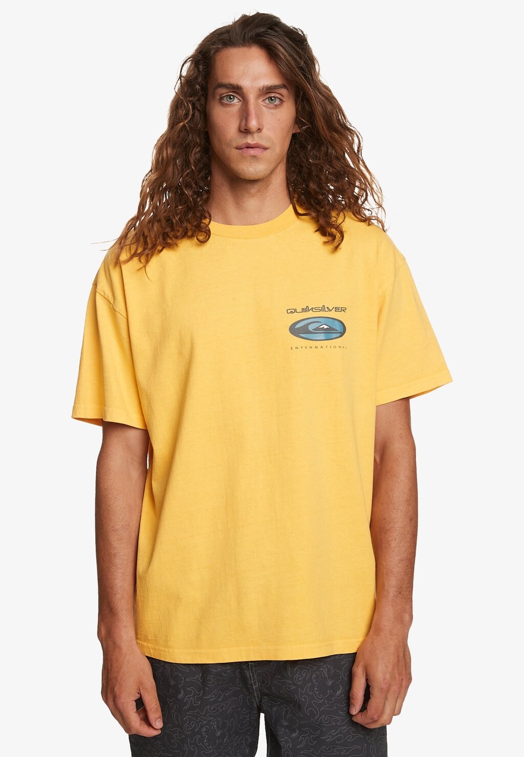 

Футболка с принтом Quiksilver, желтый