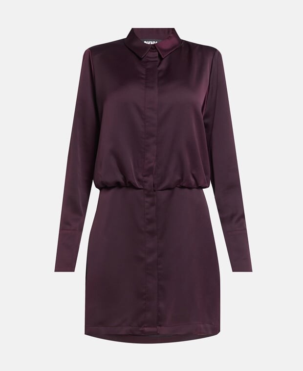 

Платье-рубашка на талии DKNY, баклажаны
