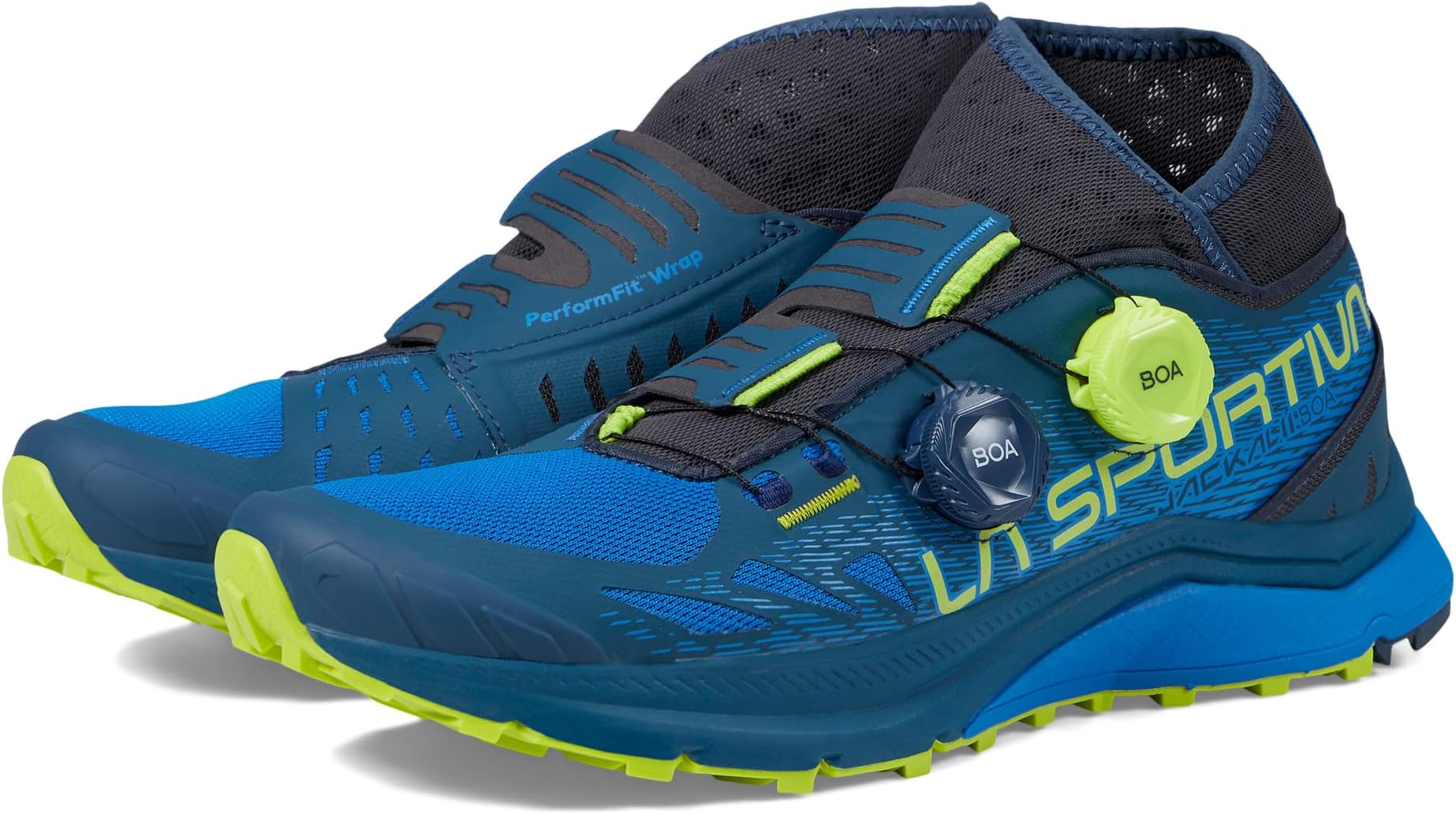 

Кроссовки La Sportiva Jackal II Boa, цвет Storm Blue/Lime Punch