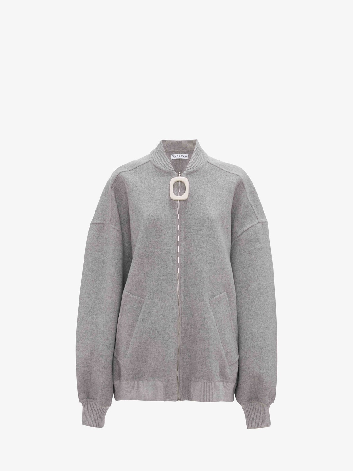 

Куртка-бомбер JW Anderson, серый меланж