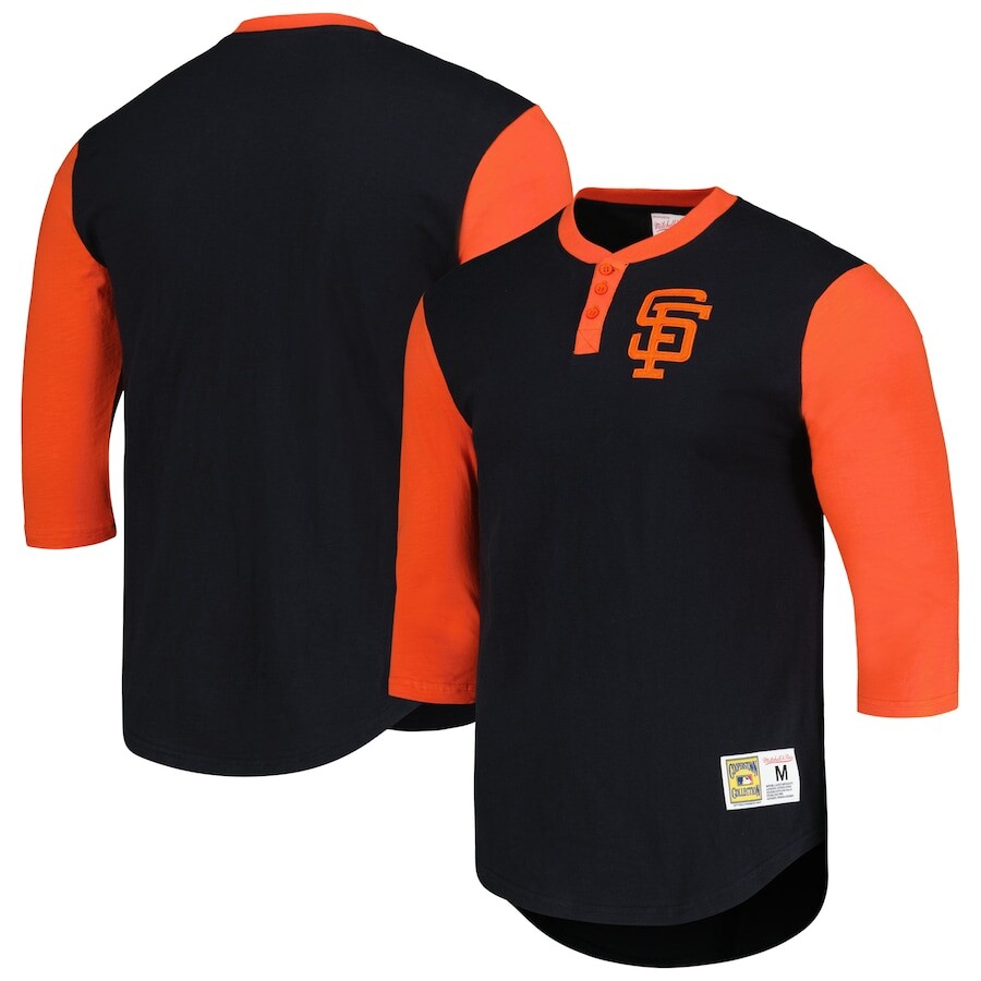 

Футболка с длинным рукавом Mitchell & Ness San Francisco Giants, черный