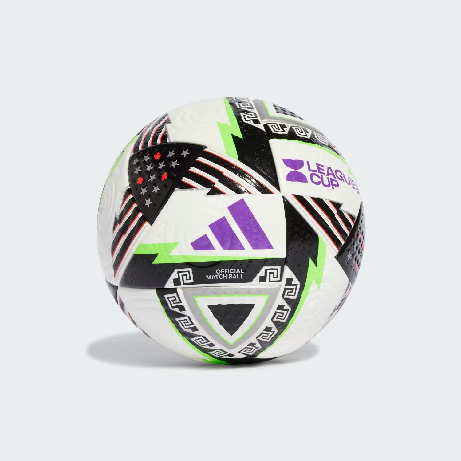 

Leagues Cup 24 Профессиональный мяч Adidas, цвет White/Black/Active Purple