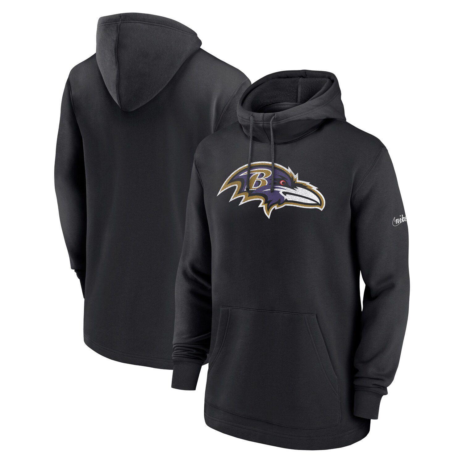 

Мужской черный классический пуловер с капюшоном Baltimore Ravens Nike