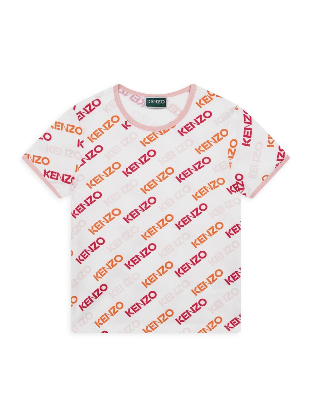 

Футболка Little Girl's & Girl's из пике с логотипом KENZO, белый