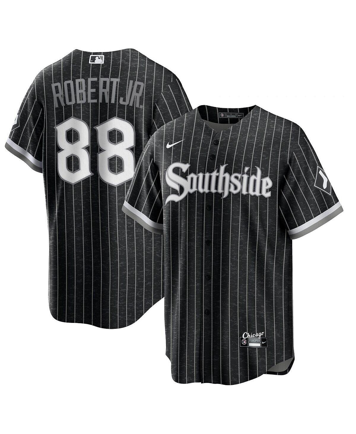

Мужская футболка Luis Robert Black Chicago White Sox City Connect Replica Player Nike
