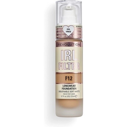 

Irl Filter Стойкая тональная основа 23 мл F12, Makeup Revolution