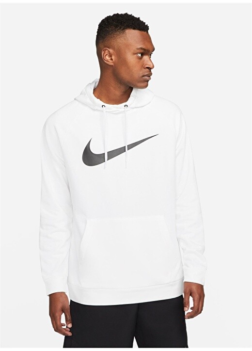 

Белая мужская толстовка стандартного кроя с круглым воротником Nike, Белый