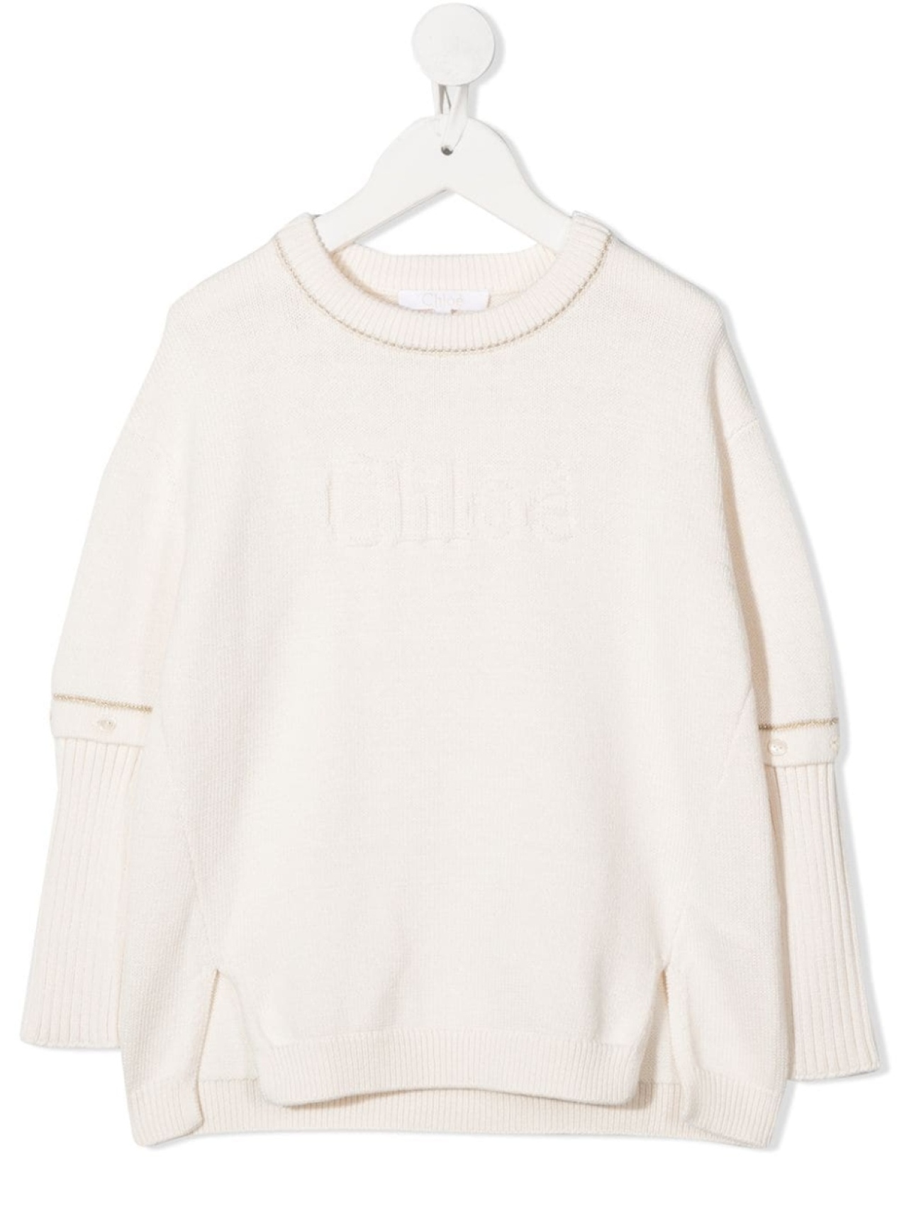 

Трикотажный джемпер Chloé Kids, белый