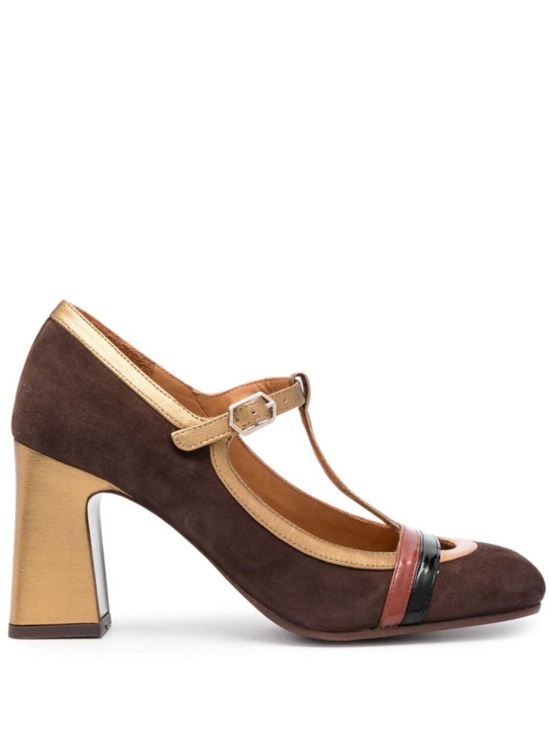 

Chie Mihara Odaina 85mm suede Mary Jane pumps, коричневый