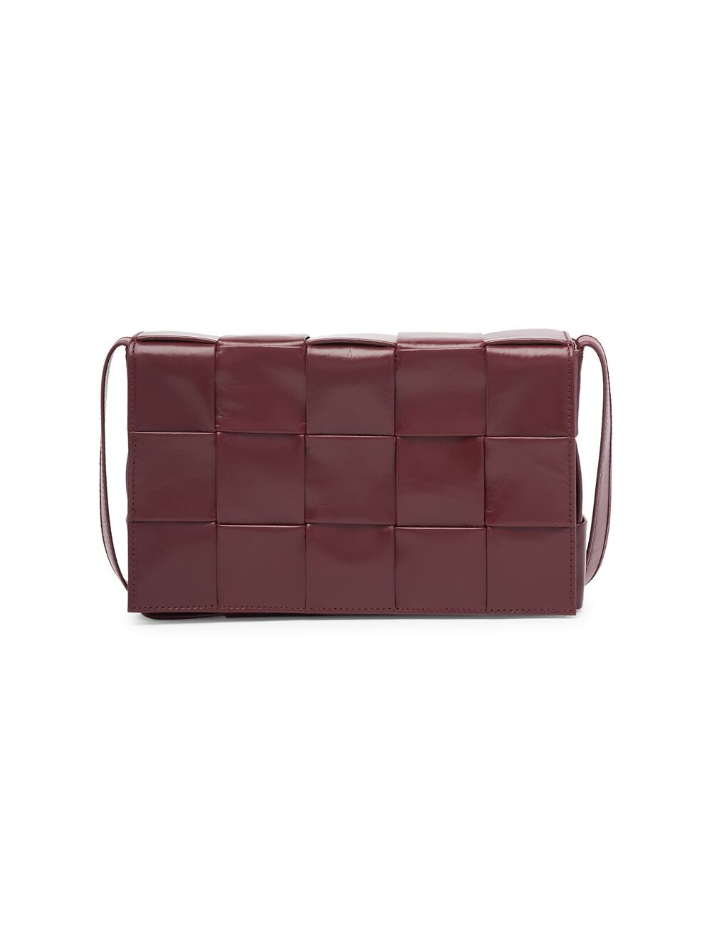 

Кожаная мини-сумка в виде кассеты Bottega Veneta, серебряный, Серый