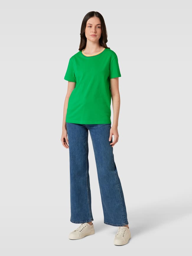 футболка с круглым вырезом Jake*s Casual, зеленый пиджак jake s 44 размер