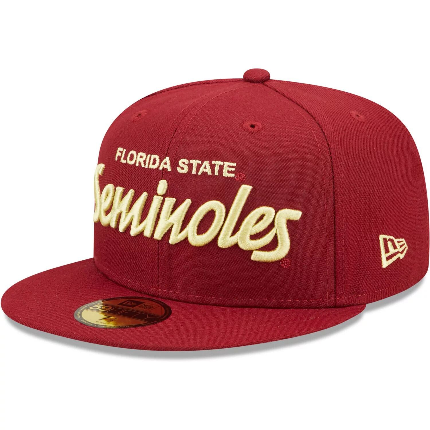 

Мужская облегающая шляпа New Era Garnet Florida State Seminoles Griswold 59FIFTY