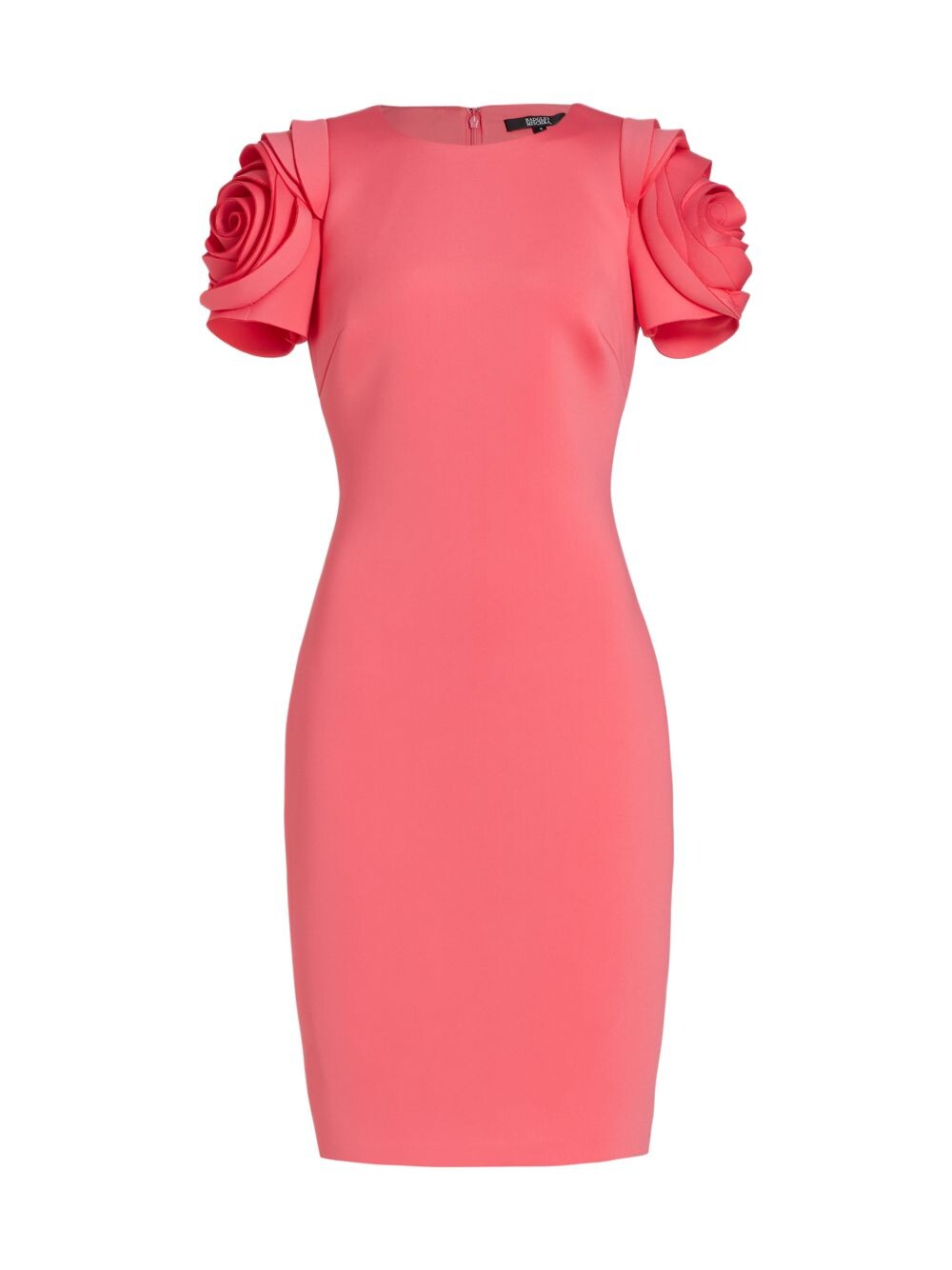 

Коктейльное платье «Розетка» Badgley Mischka, коралловый, Красный