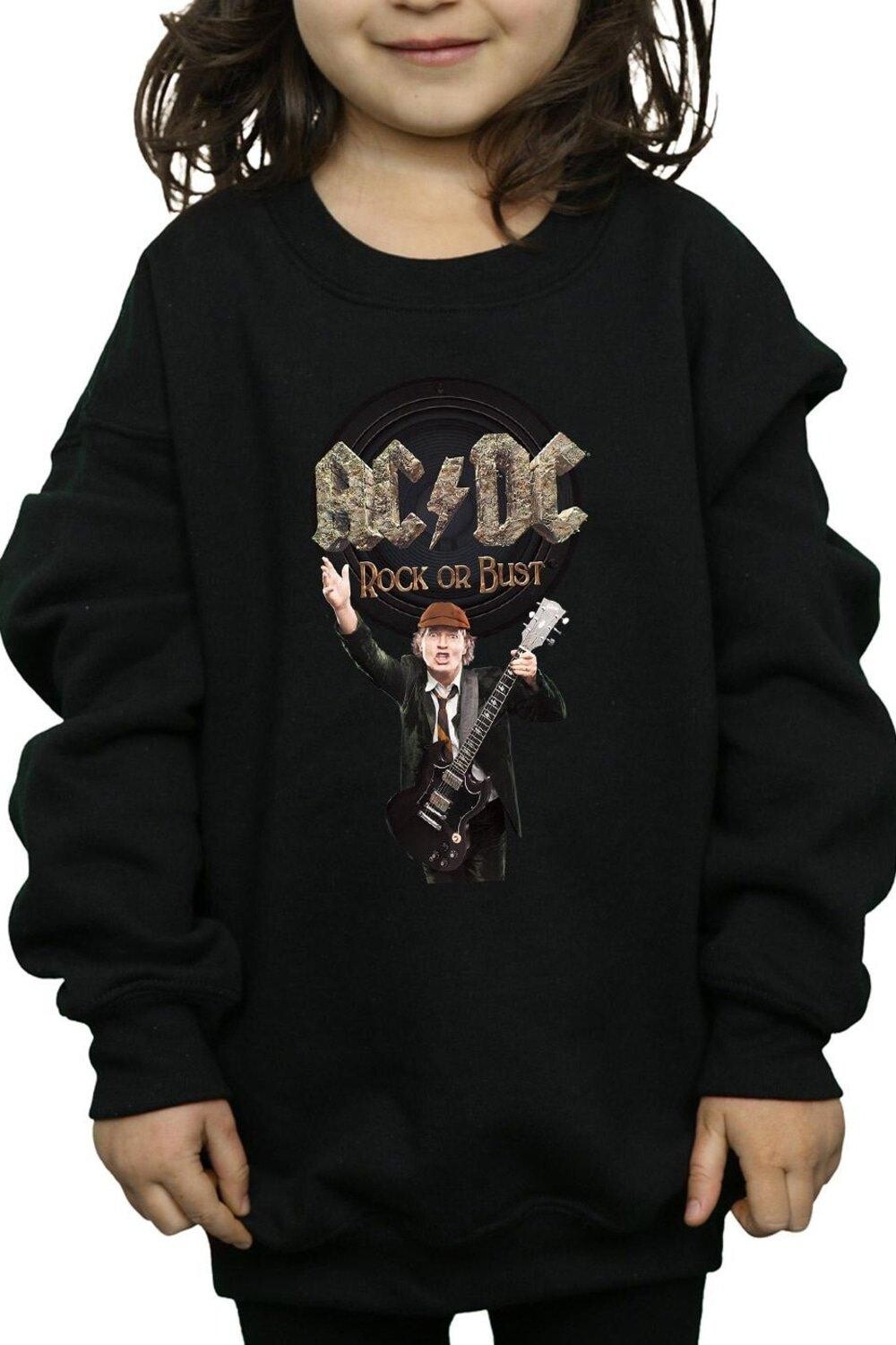 

Толстовка Rock Or Bust Angus Young AC/DC, серый
