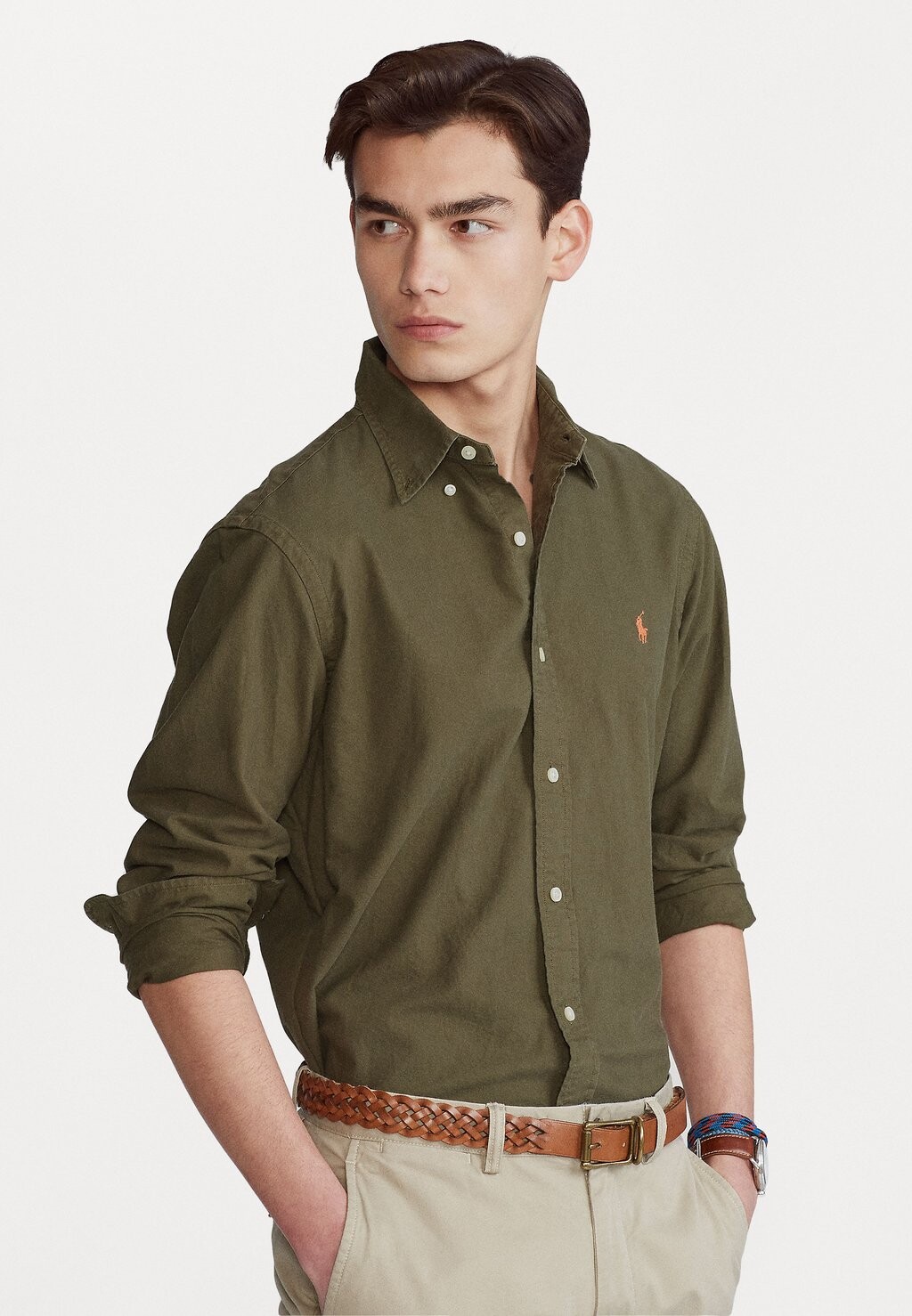 

Рубашка LONG SLEEVE SPORT Polo Ralph Lauren, защитник зеленый