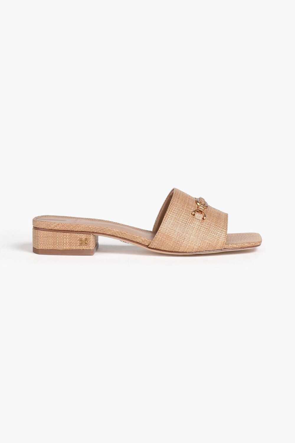 

Украшенные мюли из искусственной рафии SAM EDELMAN, песочный