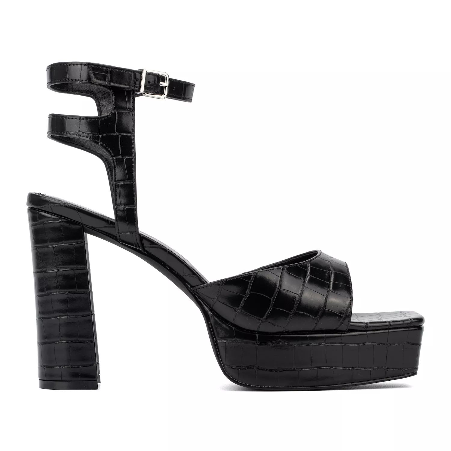 Мода на фигуру Hilari: женские туфли на широком каблуке с ремешками Fashion to Figure, черный кроссовки torex fashion ada black