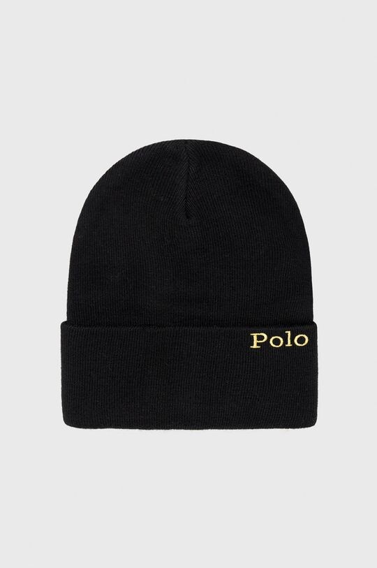 

Шапка из смесовой шерсти Polo Ralph Lauren, черный