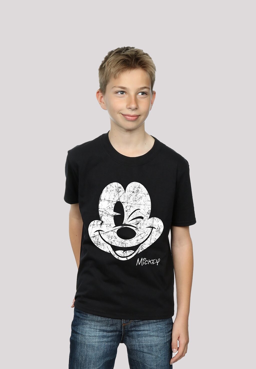 

Футболка с принтом Disney Micky Maus Mickey F4NT4STIC, черный