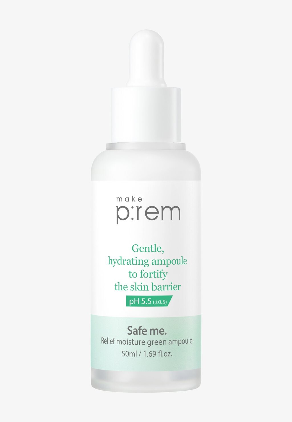 

Сыворотка Make P:Rem Safe Me. Relief Moisture Green Ampoule Make Prem